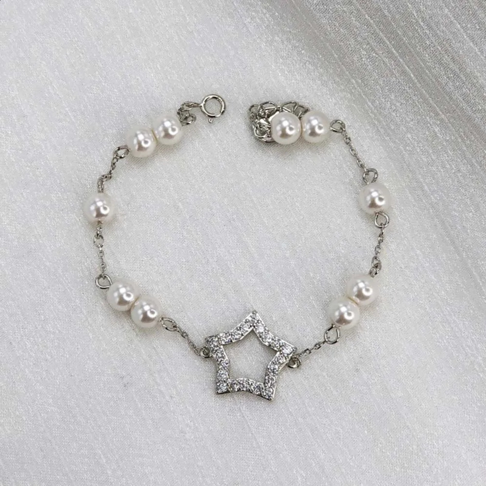 Fashion Stella Star white pearl bracelet for womens high-end jewelry gift 250407
