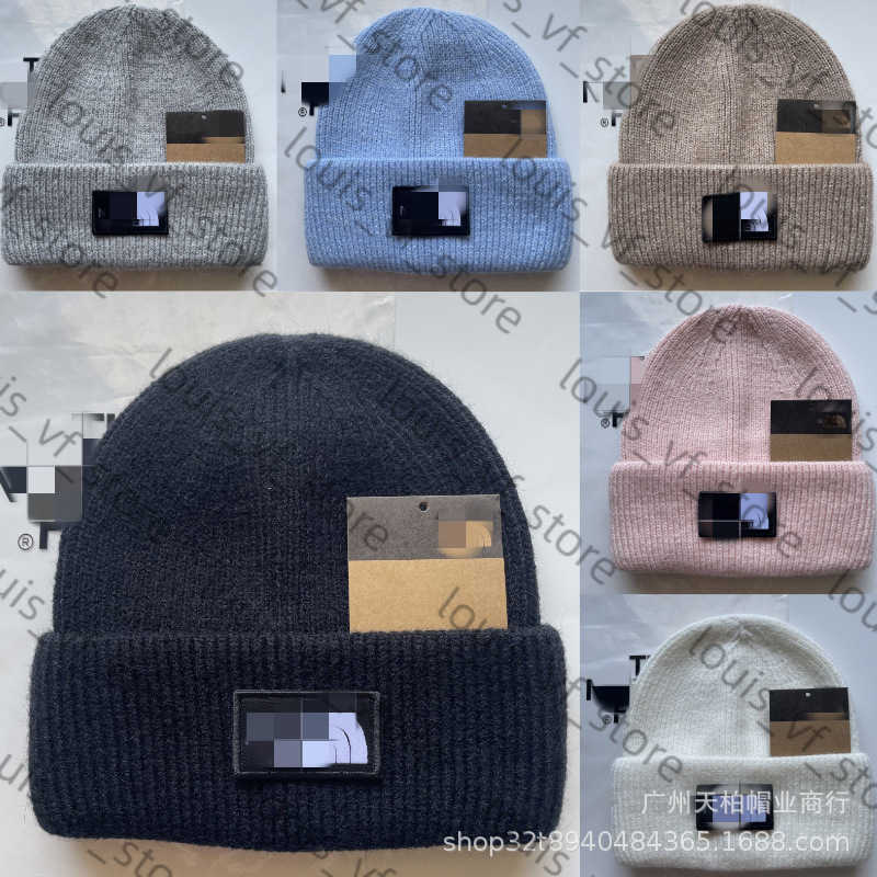 and Fashion Pullover Knitted Hat Womens Winter Thickened Warm Woolen Outdoor Cold Proof Big Cap H250411