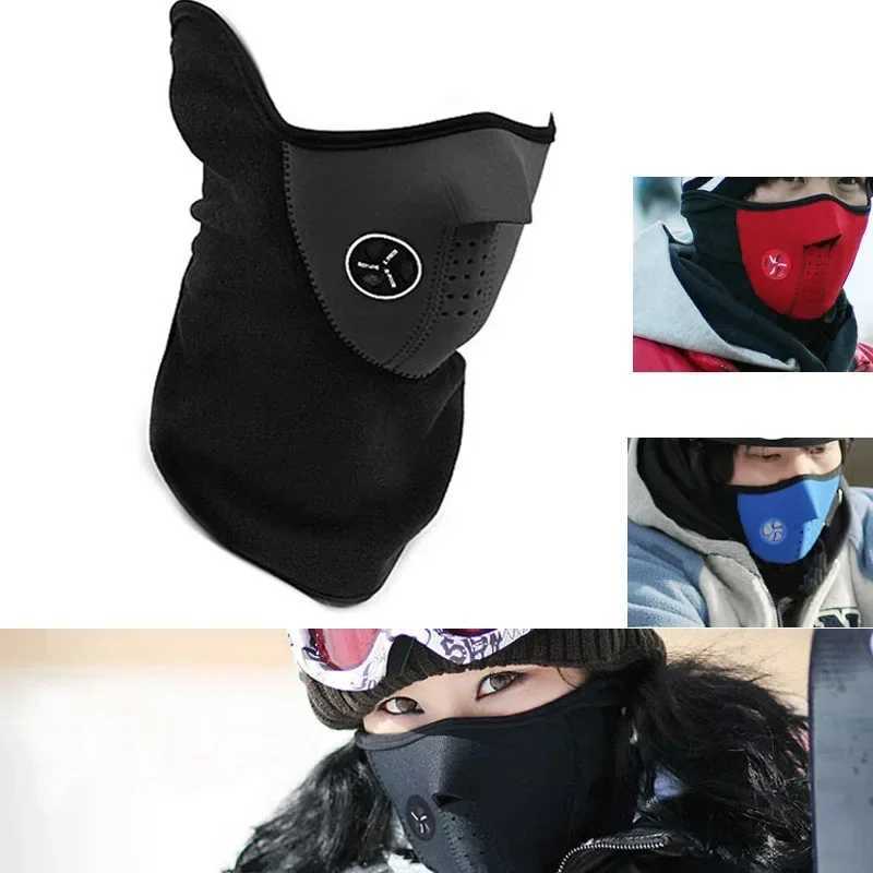 Winter Motorcycle Fleece Thermal Face Mask Balaclava Windproof Keep Warm Riding Face Shield Winter Outdoor Sports Masks S251110
