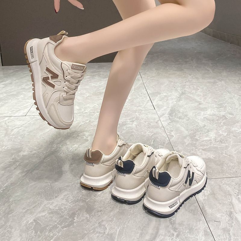 Sneakers Women's Spring Autumn 2025 New Versatile Non-slip Casual Women's Shoes Soft Sole Lightweight Running White Shoes Soft-soled Lightwe