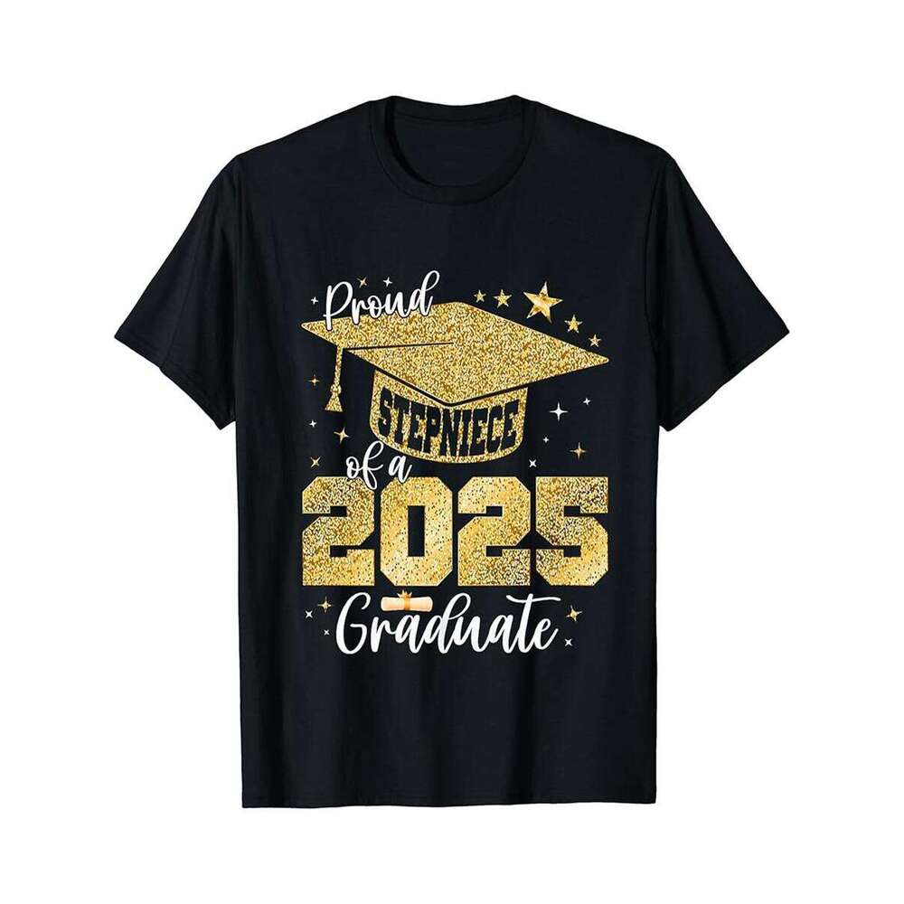 Designer T shirt Proud Stepniece of a Class of 2025 Graduate Graduation - 220g T shits