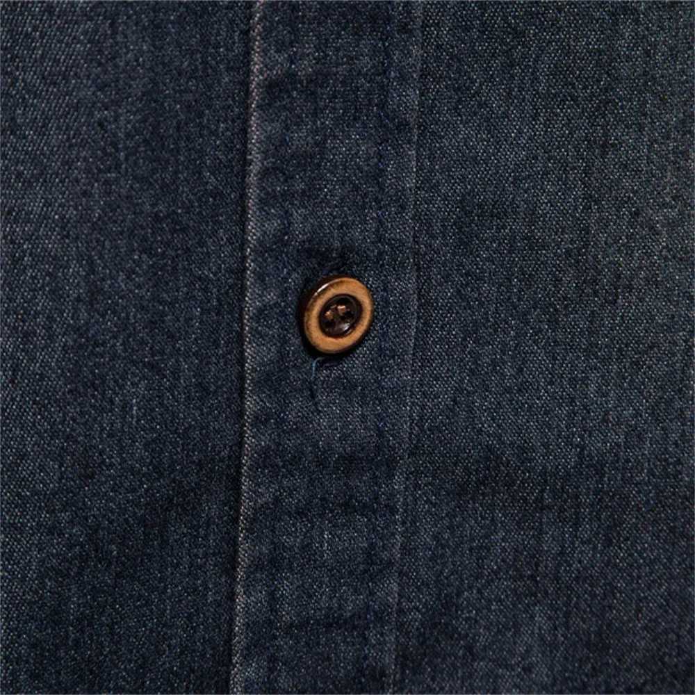 AIOPESON Elastic Cotton Denim Shirt Men Long Sleeve Quality Cowboy Shirts for Men Casual Slim Fit Jeans Men Shirts K251110