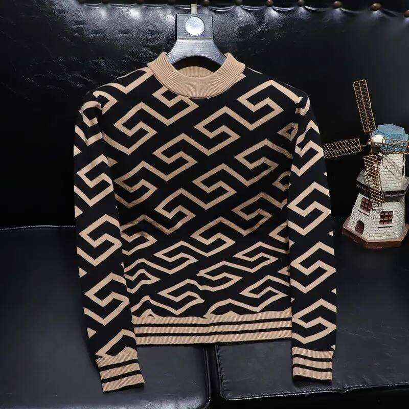 Versatile Design Niche Men's Long-Sleeved Sweaters Fashionable And Handsome Tops