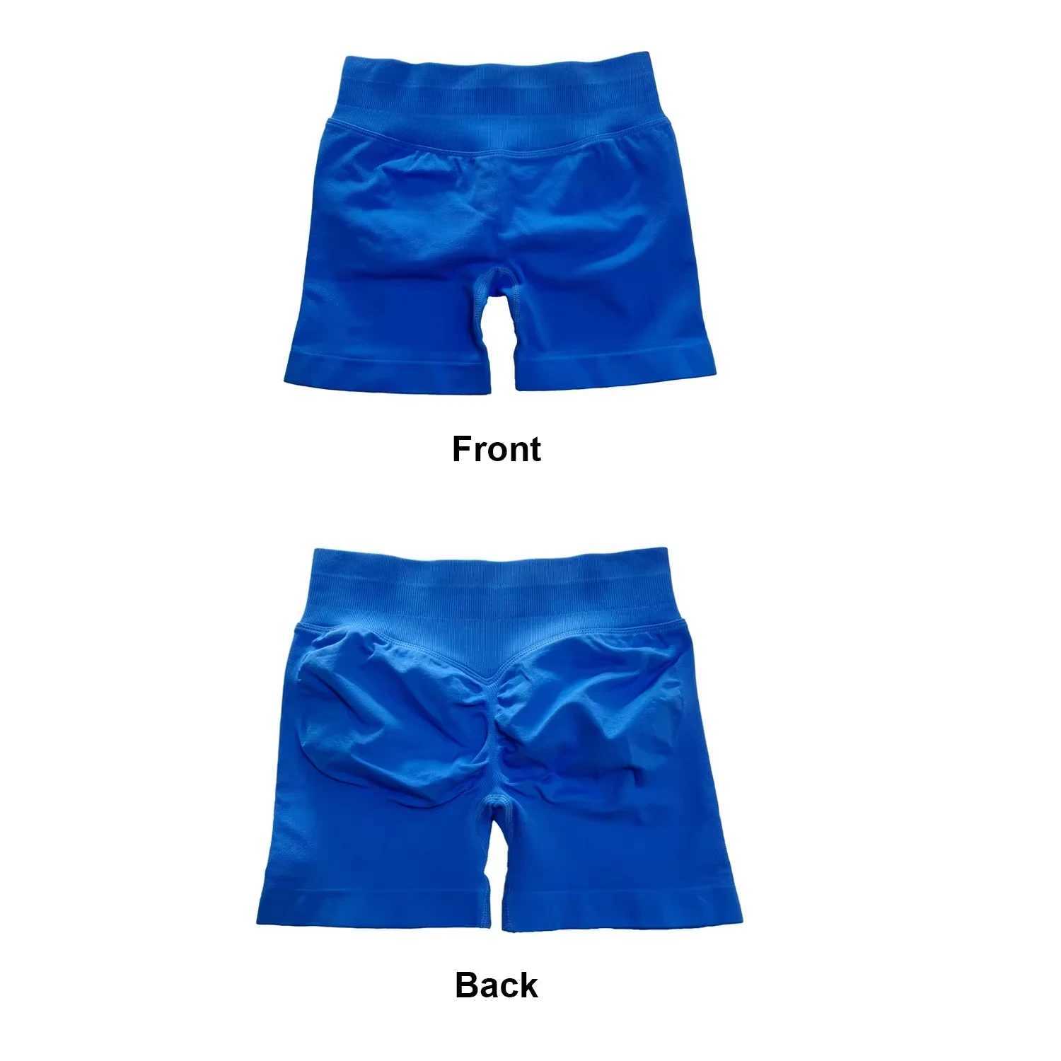 Womens low shoulder seamless yoga shorts Scrunch Bum gym short workout short stretch cycling shortsW250411