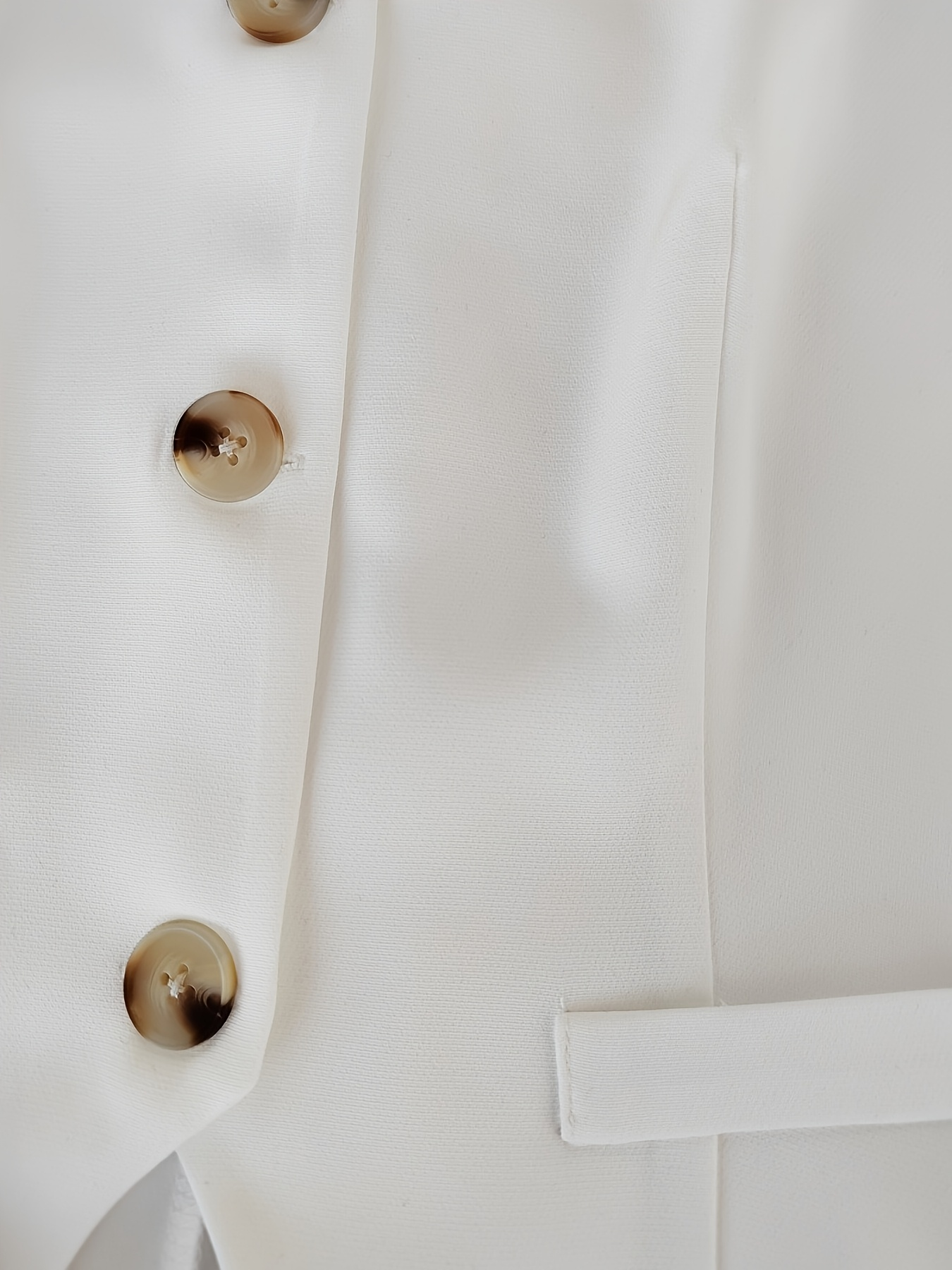 Women's Fashion Office Commute Vest, Solid Color Versatile Sleeveless Waistcoat, Button-Front Design, Suitable for Solo Wear & Layering, Ideal fo