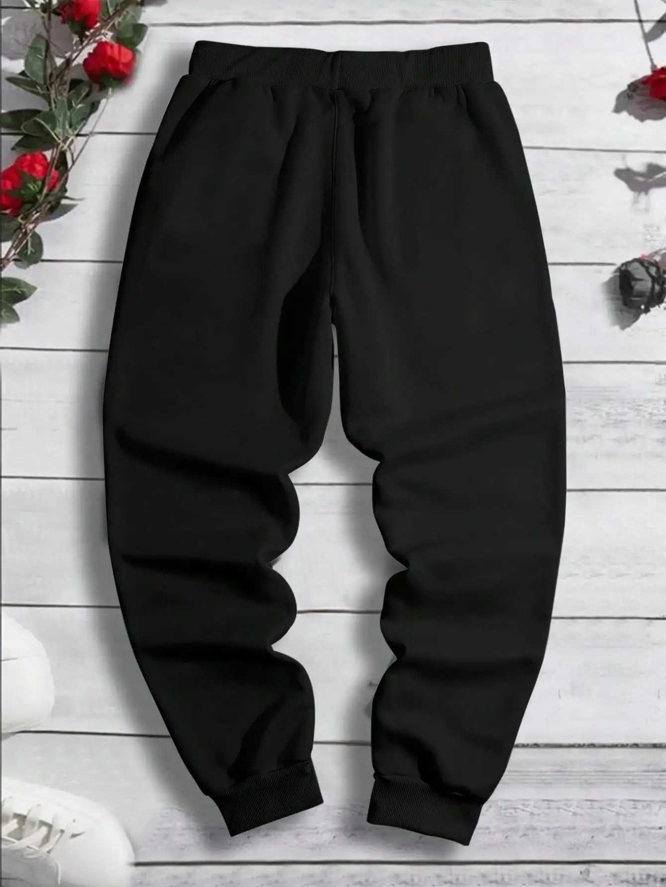 2024 mens casual sports pants trend casual mens casual pants loose trousers spring and autumn casual retro sports pants S-3XLXJ250410