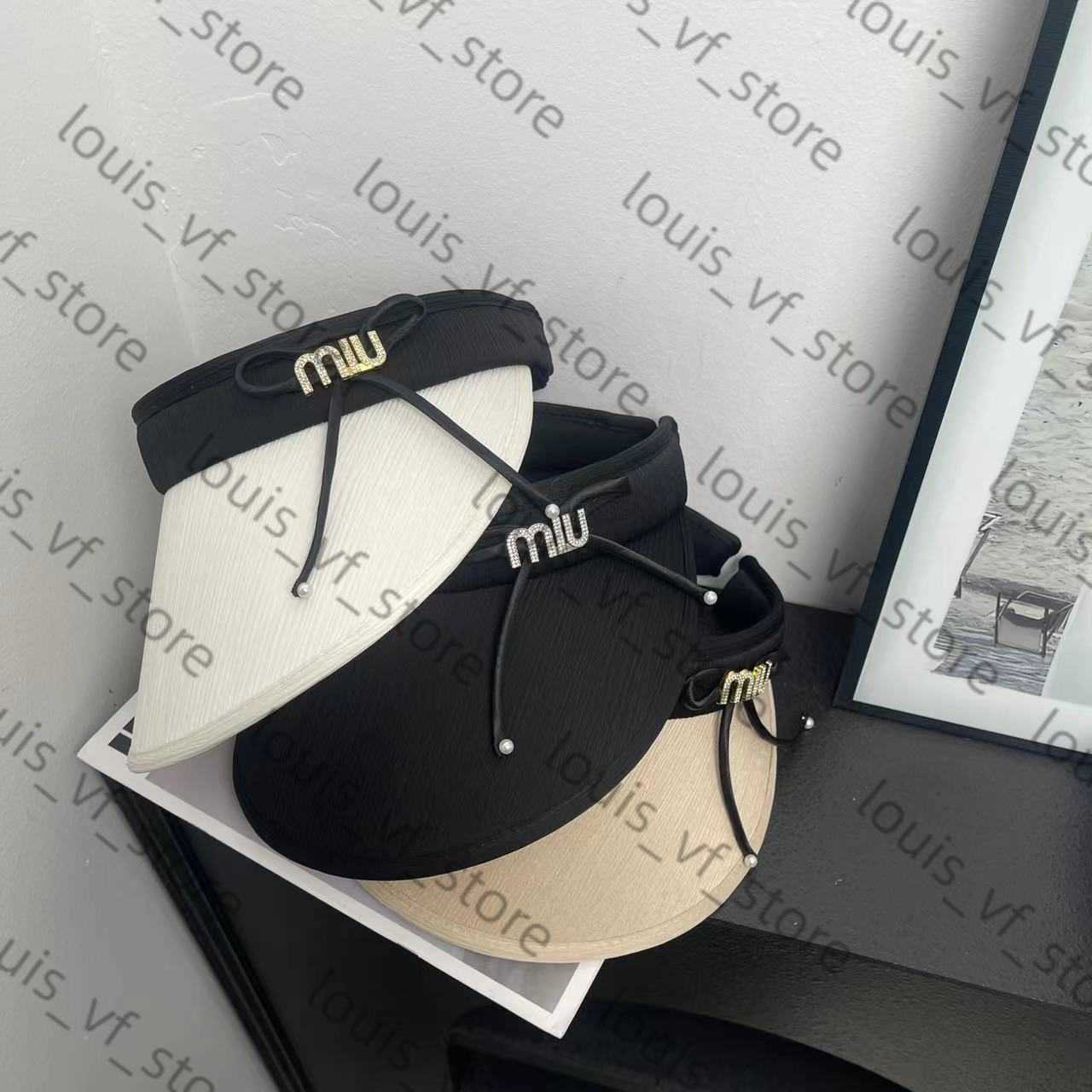 Summer Uv Empty Top Hat with Female Bow Large Sun Protection Outdoor Fashion H250411