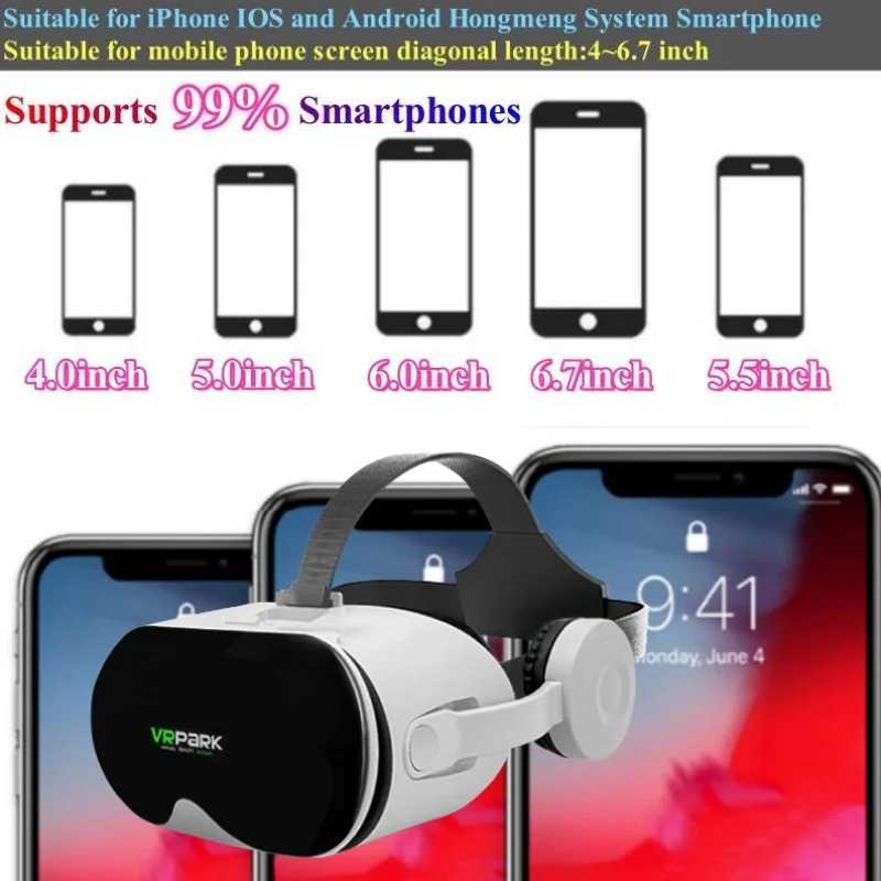 J70 4K Wireless Virtual Reality VR Glasses Stereo 3D Video Google Cardboard Box Helmet Smartphone Max 6.7 M250411