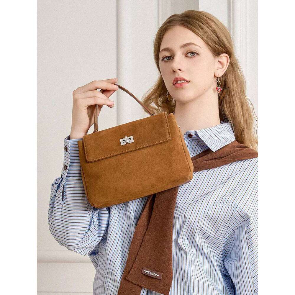 2025 Cowhide Crossbody Bag For Women, Niche New Single-Shoulder Genuine Leather Bag, High-End Small Handbag
