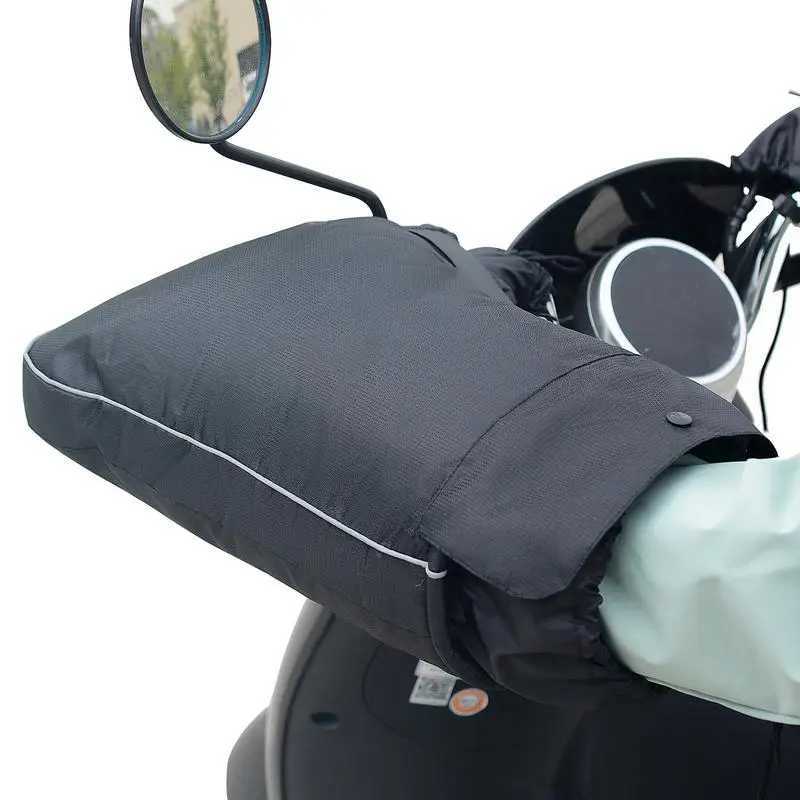 Motorcycle Handlebar Covers Motorbike Handle Bar Hand Cover Muffs Windproof Thickened Motorcycle Handlebar Mittens Hand Warmer S25118