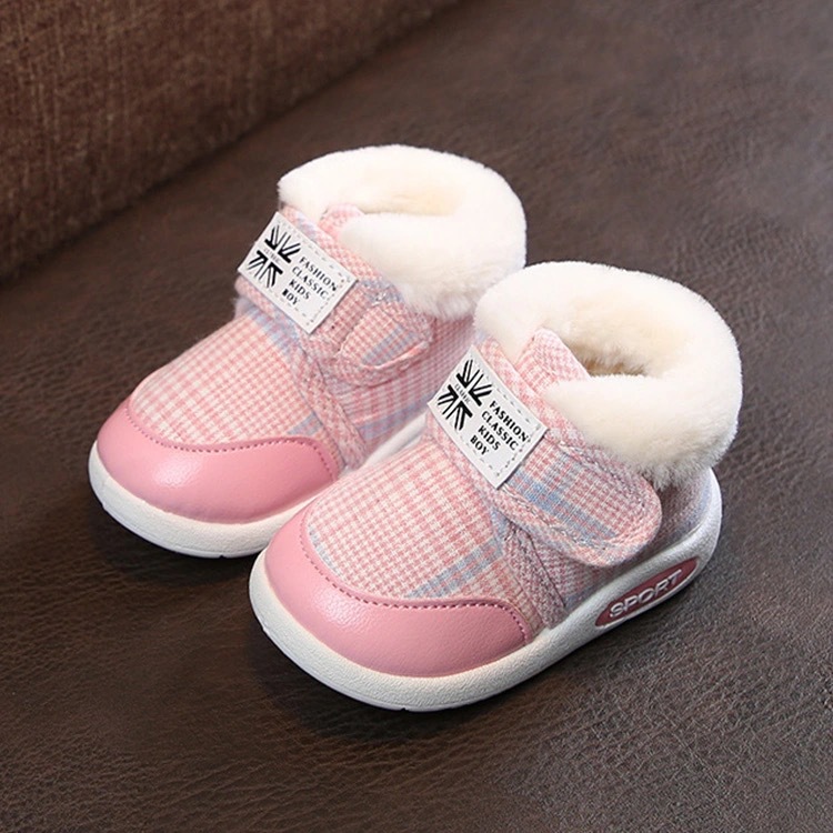 Toddlers Snow Boots Children Winter Baby Boys Warm Shoes Infant Girls Plus Furry Thicken Outdoor Shoes Kidszworld Little Kids Cotton Shoes Size 16 - 2