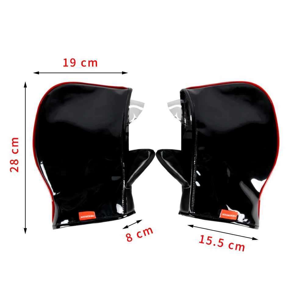 Bicycle motorcycle scooter handlebar waterproof leather thickened warm handle gloves Autumn and winter cold warm gloves S25118