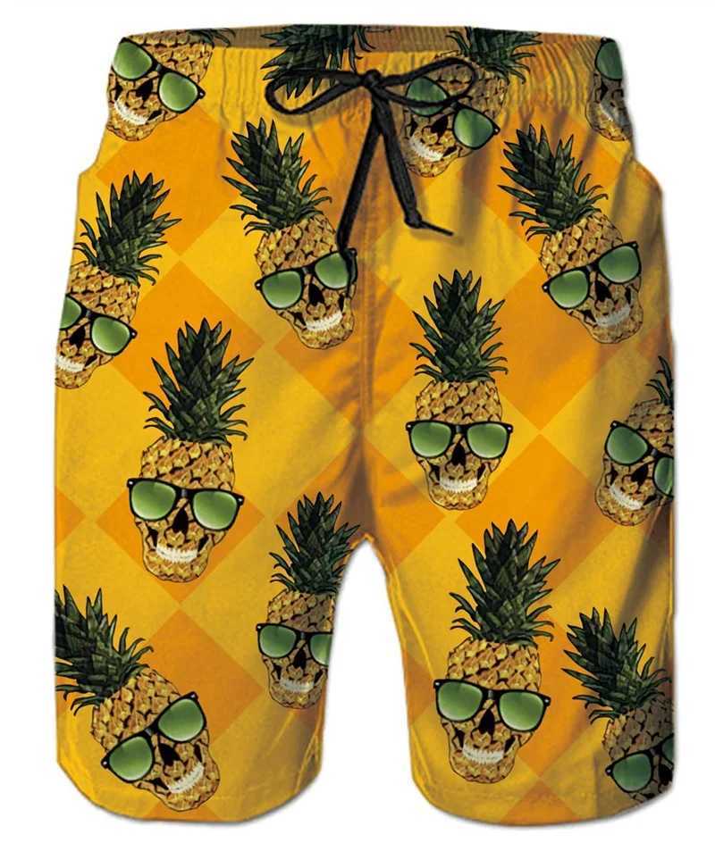 Interesting animal dinosaur beach shorts mens 3D printed surfboard shorts summer Hawaiian swimsuit pants cool ice shortsW250410