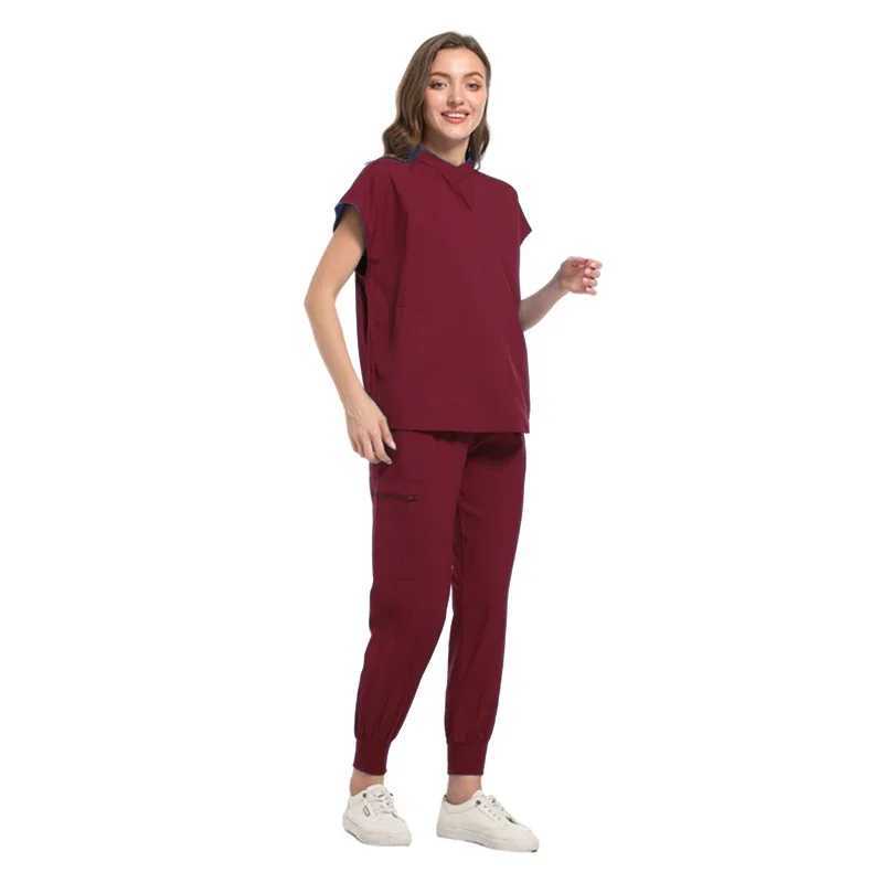 Medical Uniform Womens Shampoo Set Nurse Work Clothes Beauty Sn Spa Work Clothes Surgical Clothes Laboratory Hospital Overall X250410