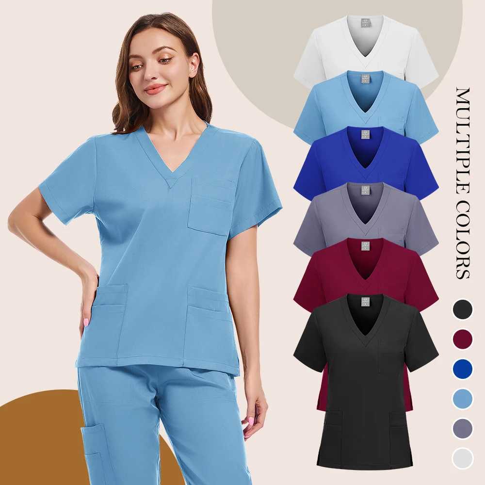 Nurse Uniform Woman Hospital Doctor Mens Medical Sweatshirt Nursing Pants Unisex Workshop Uniforms Beauty SPA Work Clothes New X250410
