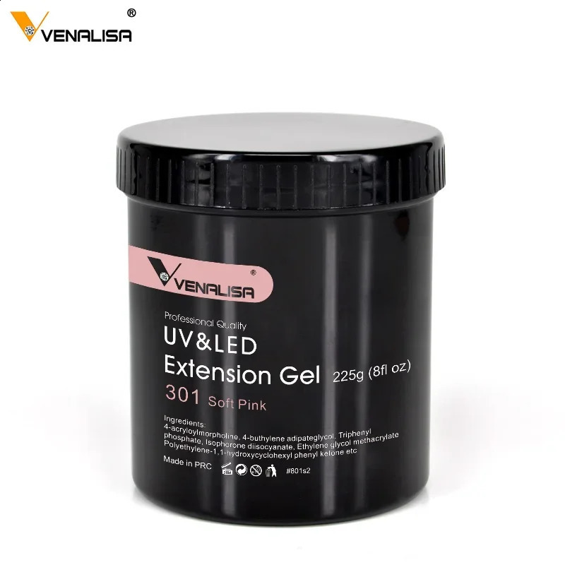 225g Venalisa Camouflage Soak Off UV LED Transparent Color Builder Extended Nail gel Jelly gel Rapid Architectural Nail gel Polishing 250408