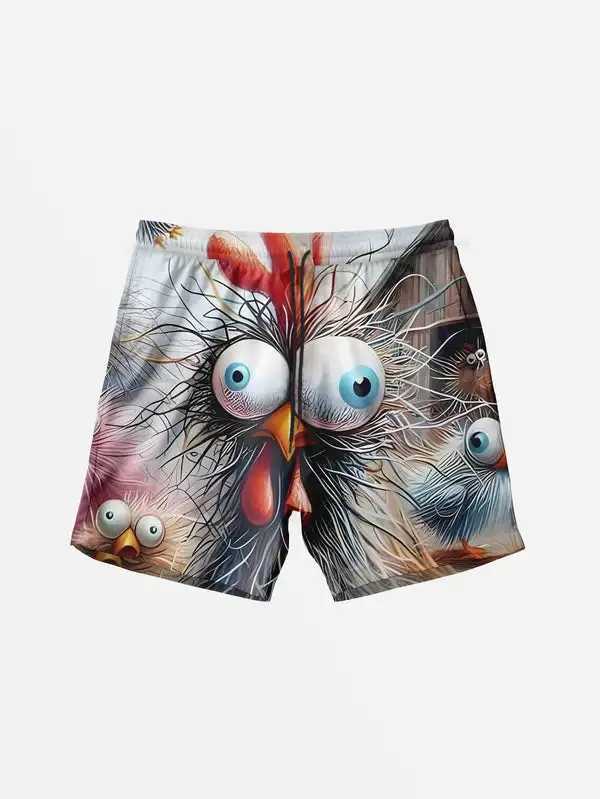 Mens Hawaiian Swimming Relay 3D Sheepskin Printed Beach Shorts for Quick Drying Outdoor Leisure Sports Shorts Fashion Mens ShortsW250410