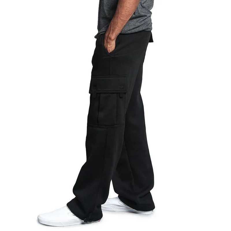 Mens loose oversized straight pair sports pants an ideal choice for sports and streetwear with drawstring pants with multiple pocketsXJ250410