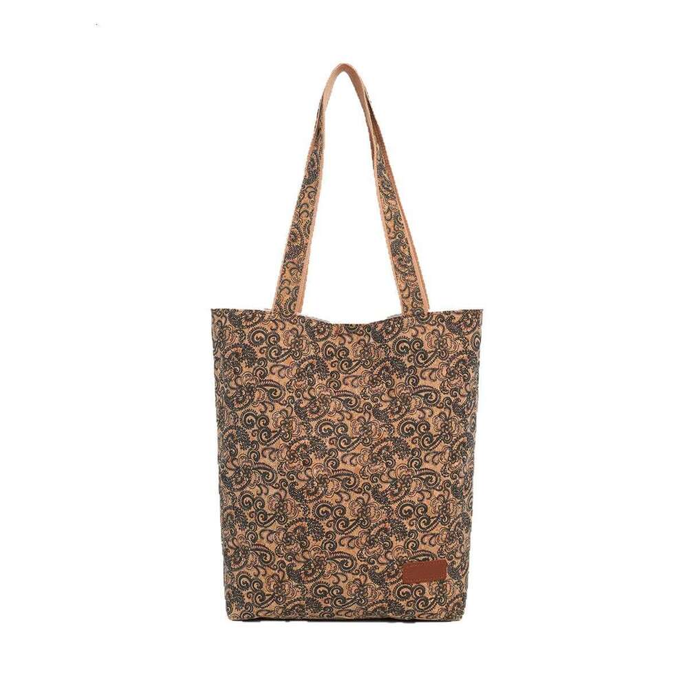 DHcollections Fashionable Cork Tote Bag Stylish, Eco-Friendly Large Shoulder Bag for Work, Commuting, and Shopping