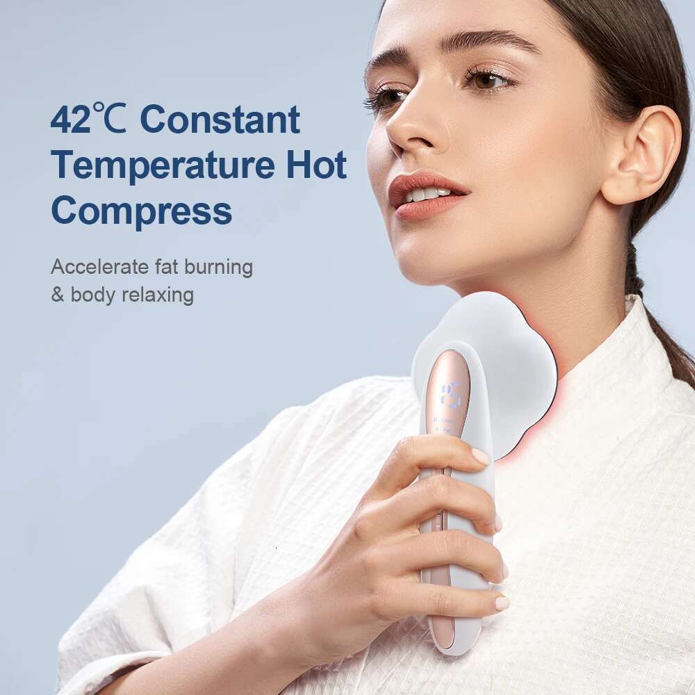 Micro-Current Body Shapping Hine Skin Firming Temperatrue Hot Compress Relax Massager For Fat Burner Weight Loss
