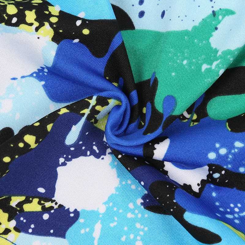 Childrens swimming relay flat camouflage print boys shorts big boys hot spring swimsuitW250410