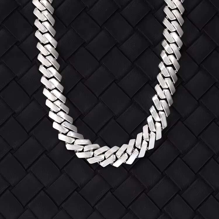 925 Solid Silver 18K Gold Plated 10mm 12mm Wide Cuban Link Bracelet Cuban Chain for Hip Hop Jewelry
