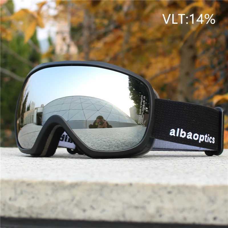 New Alba Mask Double Layers Anti-Fog Ski Goggles Snow Snowboard Glasses Snowmobile Eyewear Outdoor Sport Ski Googles K251110