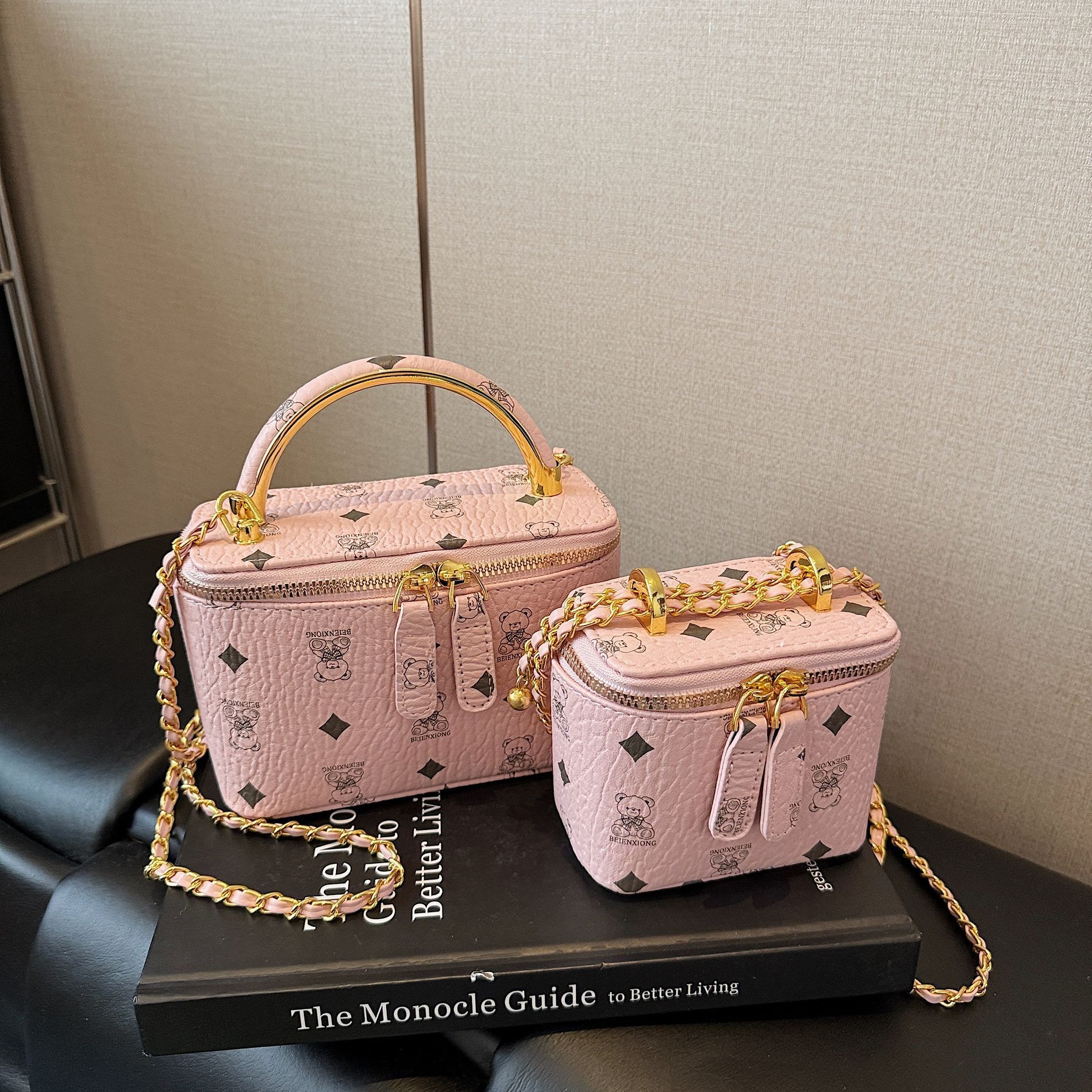 Luxury Brand Designer Bag Printed Liht Luxury Small Square Ba Bas Small Frarance Style Old Flower Box Ba Chain Western Style European And American Sho