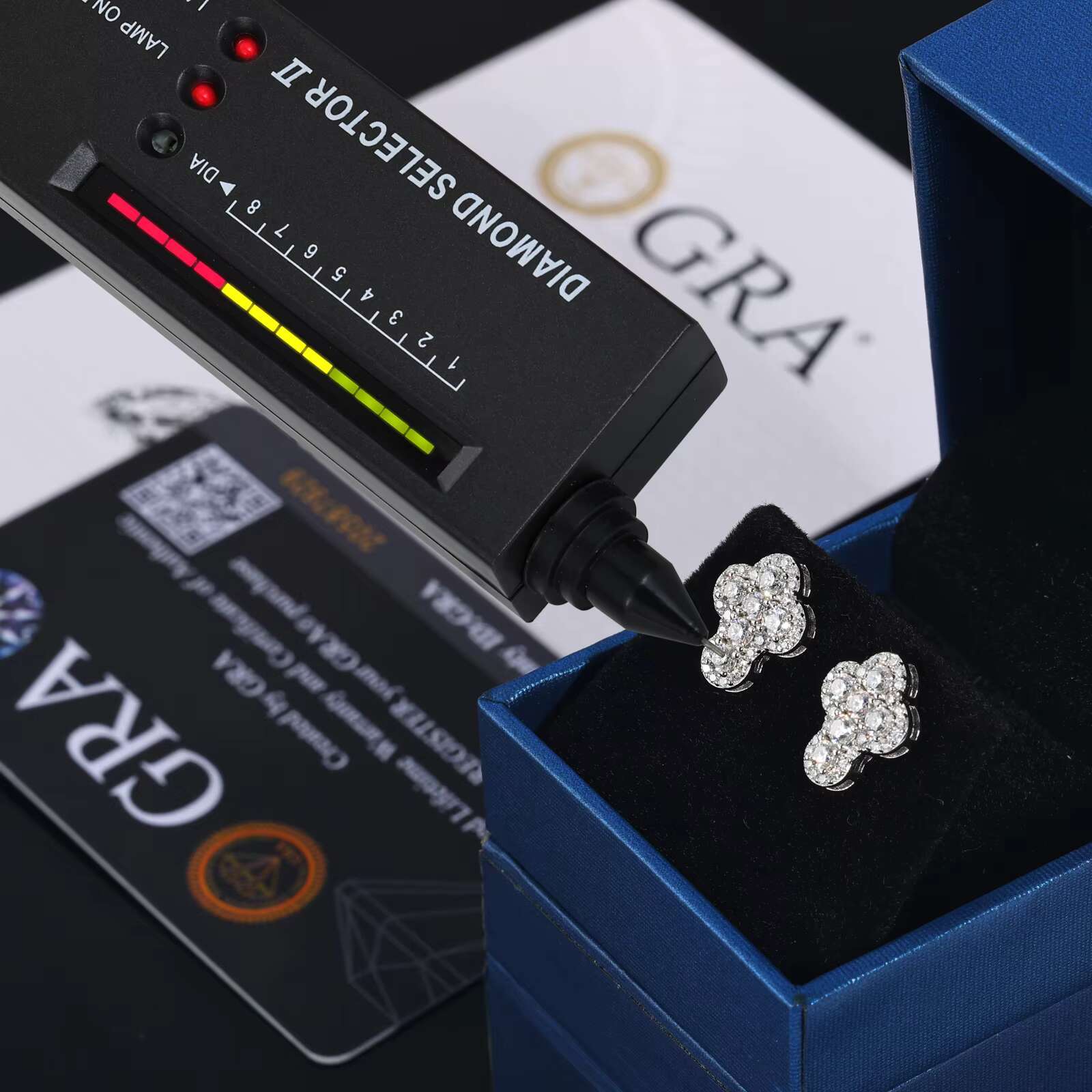 925 Sterling Silver Unisex Hip Hop Jewelry VVS D Moissanite Cross Earrings Iced Out Studs for Weddings Parties Silver Plated