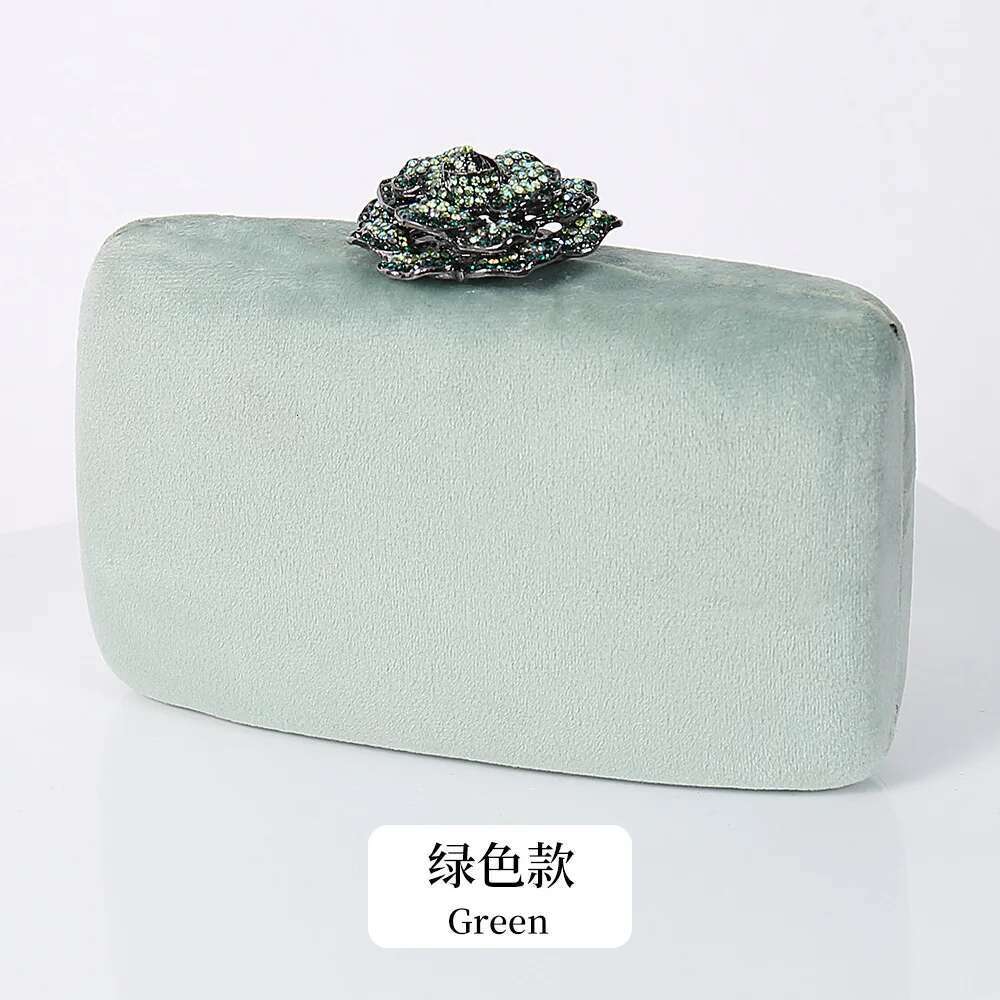 New Winter Veet Dia Wer Lock Elegant Evening Bag Designer Purse Wedding Chain Clutch