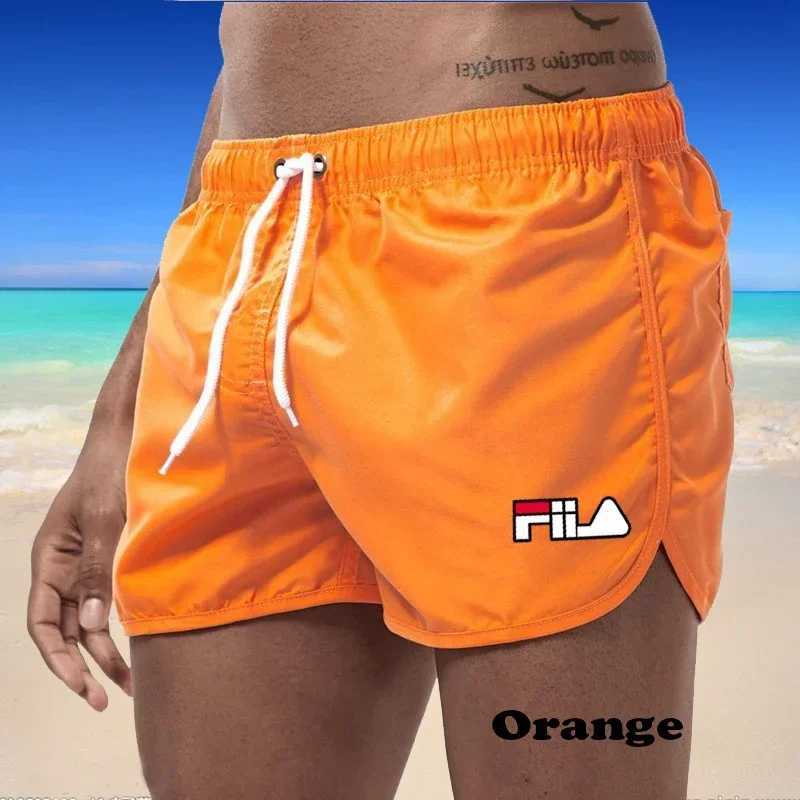 2025 mens fast drying breathable multi-color printed beach shorts three-way casual sports shortsW250410