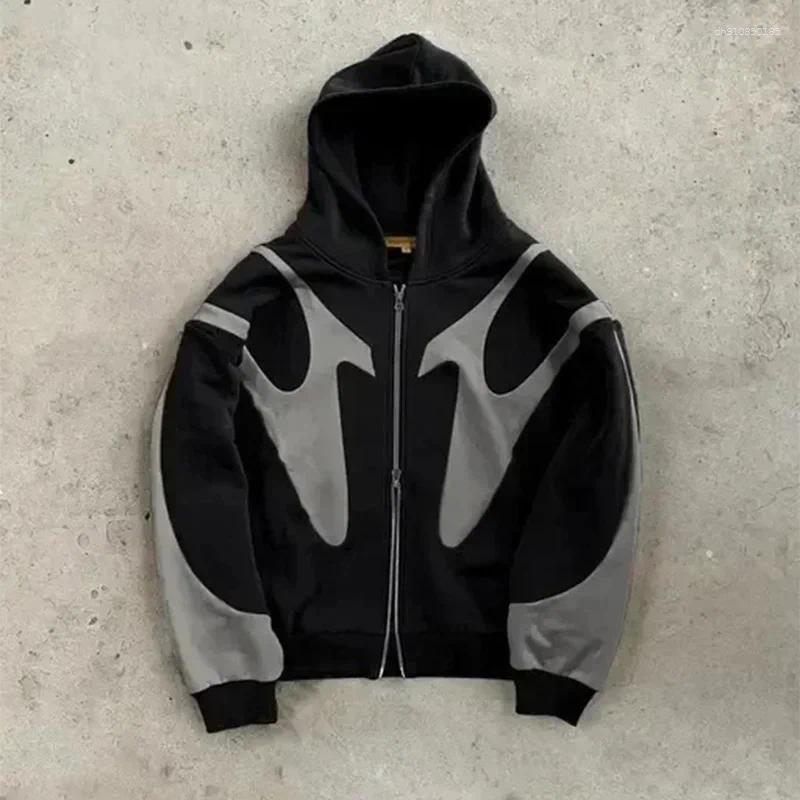 Mens Hoodies 2025 UK Drill NL25H The Fuse Hoodie American Retro Geometric Splicing Casual Couple Zipper Sports Fashion Street