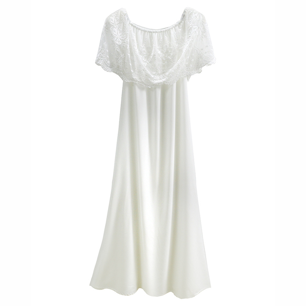 2025 Summer Elegant White High Waist Open Back Off Shoulder Hook Flower Hollow Lace Long Dress