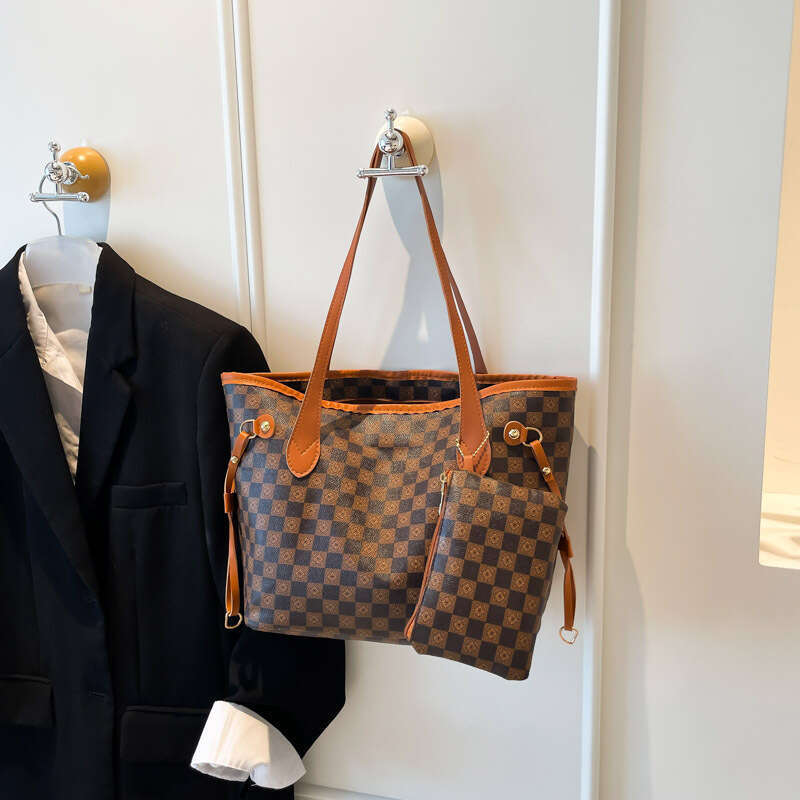 designer brand bags High-Value Casual Retro Tote 2026 New Women's Large Capacity Printed Shoulder Bag Ladies Handbag designer bag