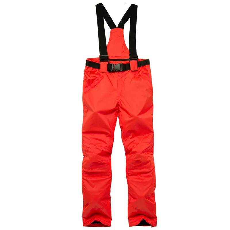 Winter Thick Warm Skiing Pants Men Women Lovers Windproof Waterproof Suspender Trousers Snow Snowboard Pants Plus Size 251107