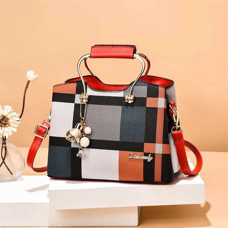 2025 New Fashionable Women's Crossbody Bag Leather Adjustable Shoulder Strap Top Handle Bag Large Capacity Shoulder Bag Designer Women's Han