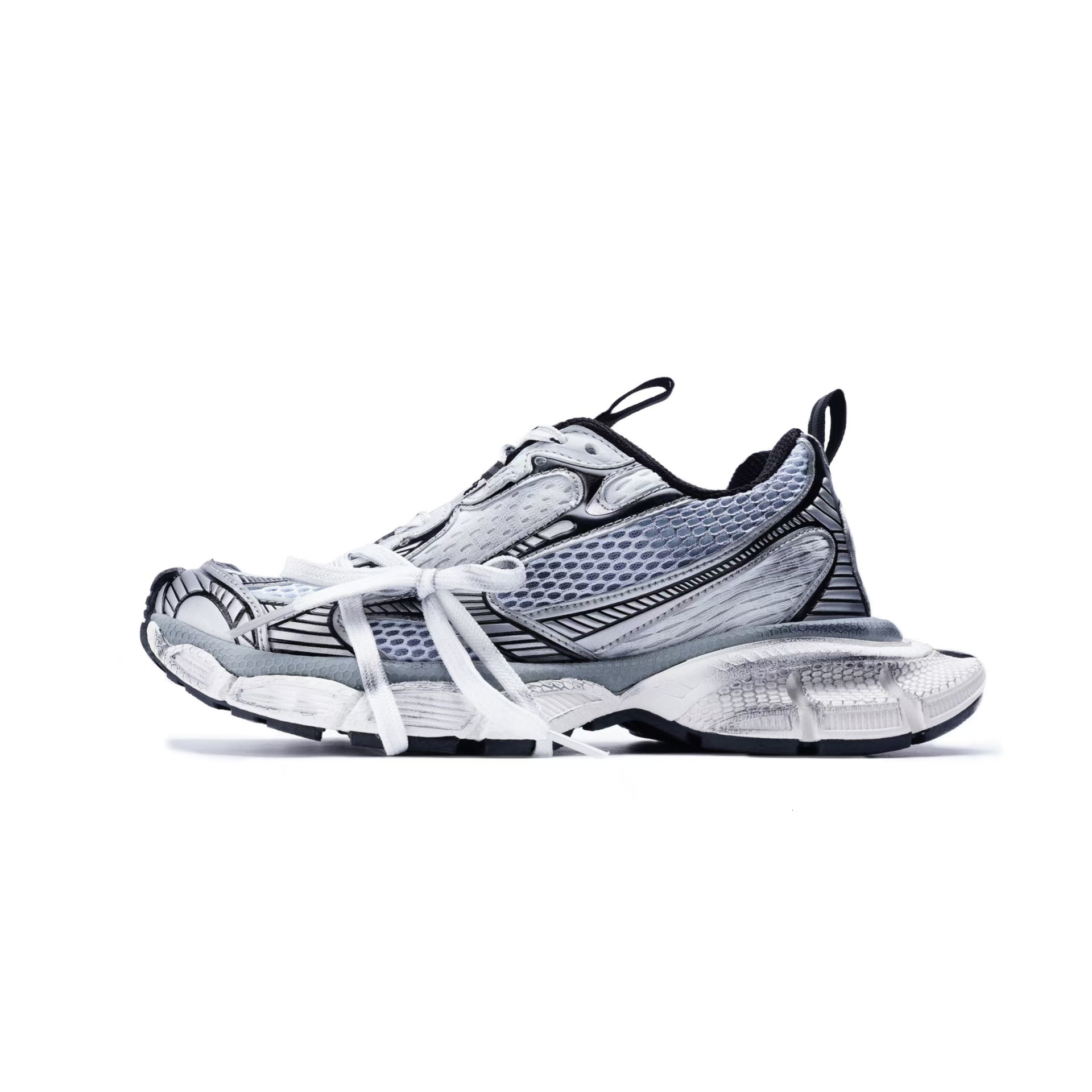 Retro style luxury shoes casual shoes colorful distressed thick sole height increasing designer shoes mesh sports shoes new winter casual versatile sh