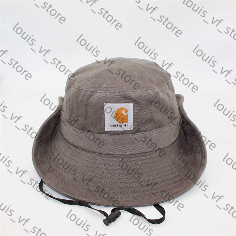 Washed and Ground Cotton Cloth Solid Color Big Brimmed Fisherman Hat Windproof Outdoor Mens Womens Hats Trendy Sun H250411