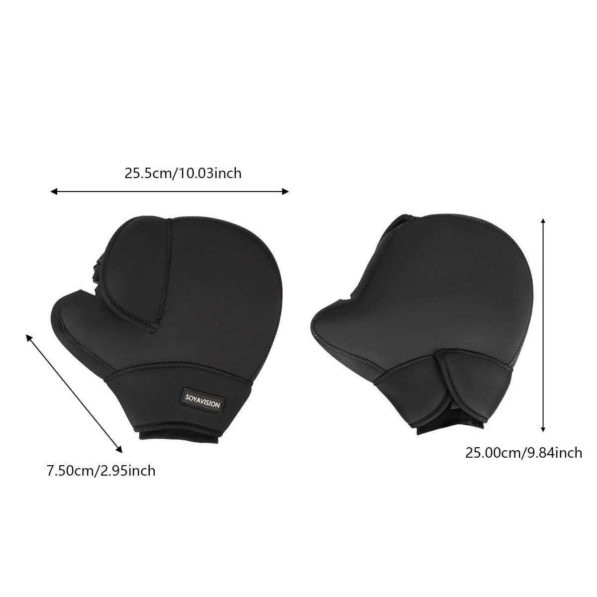 Motorcycle Handlebar Muffs Waterproof Windproof Winter Warmer Handlebar Gloves Motor Scooter Electric Vehicles Motorbike Gloves S25118