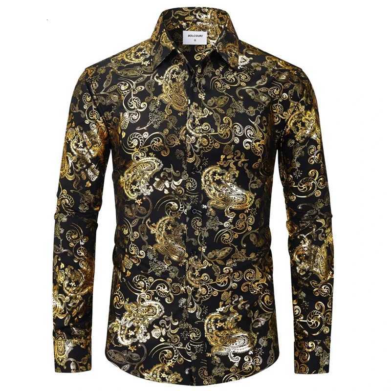 Luxury Baroque 3D Print Formal Wear Shirt Men Casual Button Shirts Comfortable Long Sleeve Male Multicolor Clothes Tops K251110