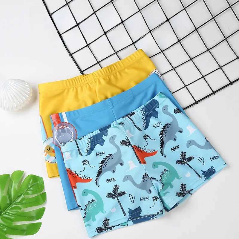 Childrens swimming poles boys cartoon polyester boxer shorts small and medium-sized childrens beach hot spring vacations...W250410
