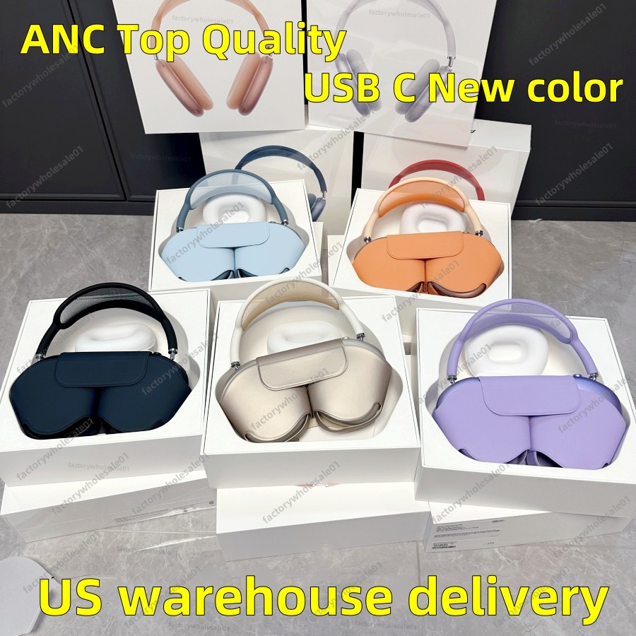 for Airpods MAX Top ANC Metal airpodspro max 2 3 4 Headband Headphone Accessories Transparent Solid Silicone Waterproof Protective case pro Maxs Headphones Case