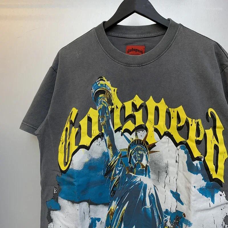 Men's T Shirts Niche Fashion Brand Seller Crew-neck Short-sleeved T-shirt Letter Printing Couple Casual Topper