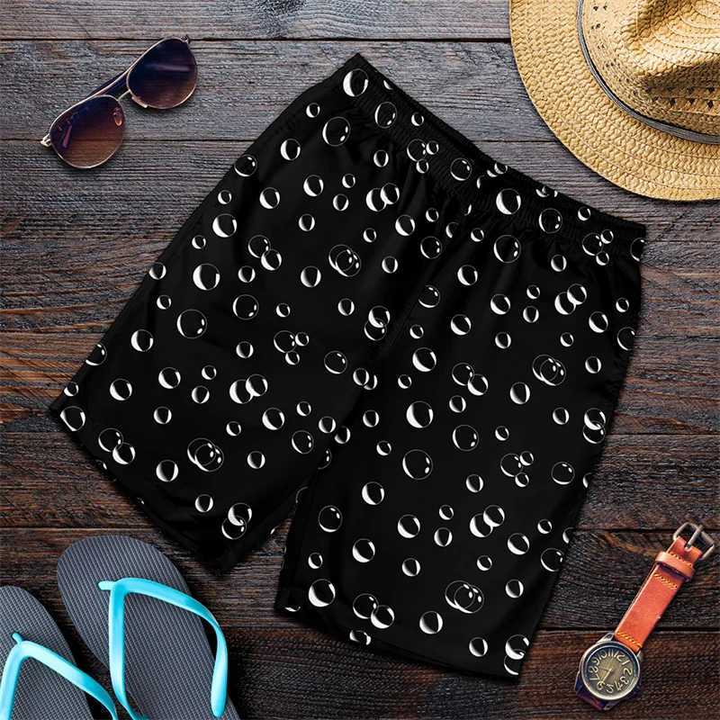 Colorful Bubble Harajuku 3D Printed Surfboard Shorts Cool Summer Street Hip Hop Swimming Shorts Mens and Childrens Travel Beach ShortsW250410