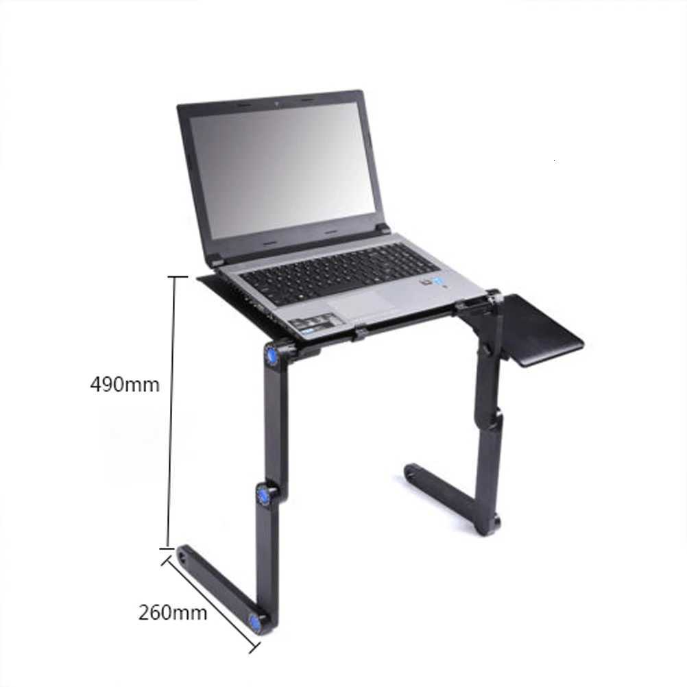 Portable Laptop Stand 2-Fold Structure Metal Legs ly Adjustable Height Anywhere Use Foldable Standing Desk C251111