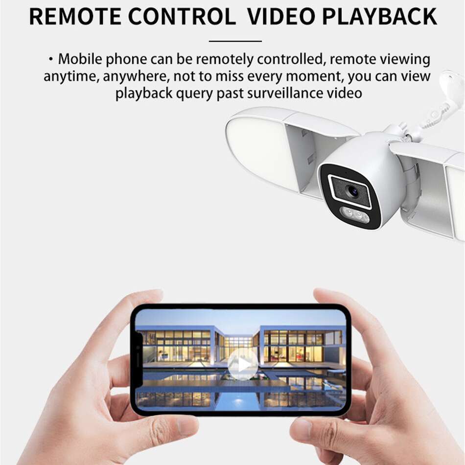 Smart HD courtyard floodlight network camera Wireless WiFi mobile outdoor waterproof monitoring