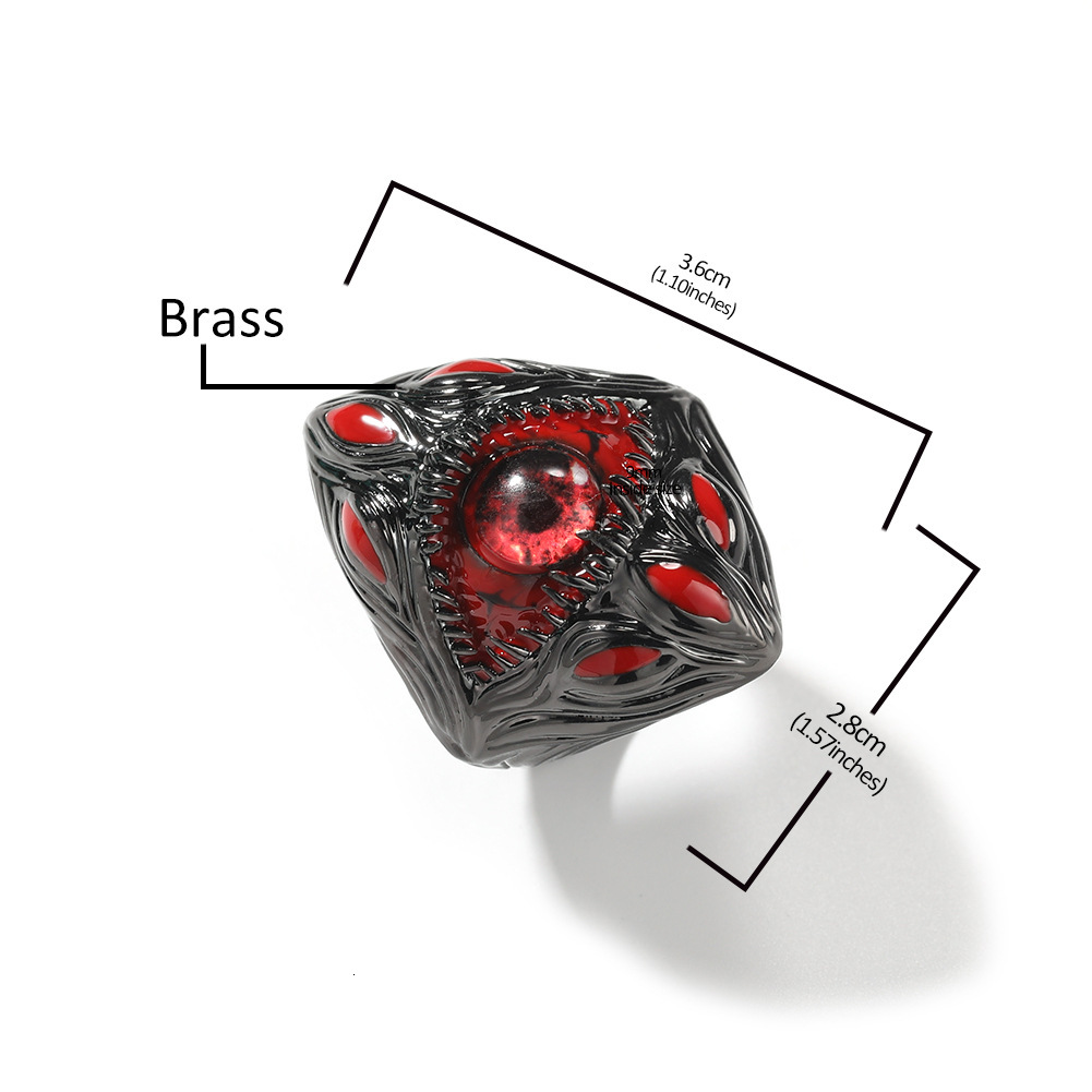 Niche design eye parasitic ring ins style high-end hip-hop fashion brand ring mens index finger ring