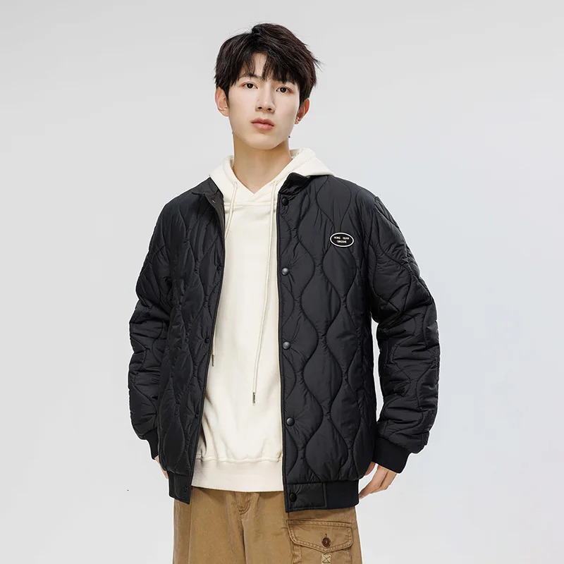 Streetwear Mens Thicken Puffer Jacket Korean Loose Warm Winter Cotton Padded Jackets Fashion Versatile Parka Coat Men Clothing 251106