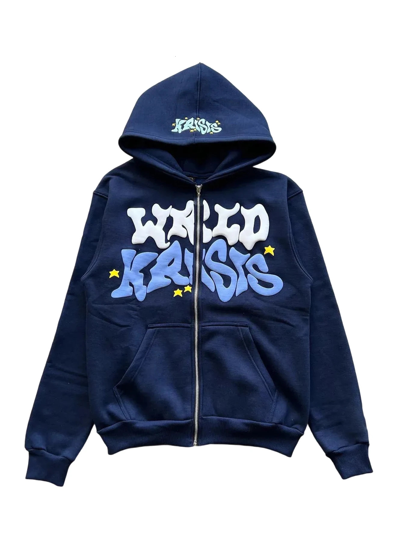 Y2k Hoodies Puff Print Hoodie Grunge Graphic Zip Up Hoodies Gothic Fashion Jacket Hip Hop Streetwear Aesthetic Sweatshirts 251110