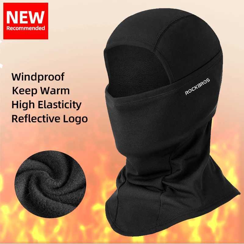 ROCKBROS Winter Balaclava Scarf Full Face Cycling Mask Warm Helmet Liner Fishing Windproof Breathable Headgear Bike Mask S251110